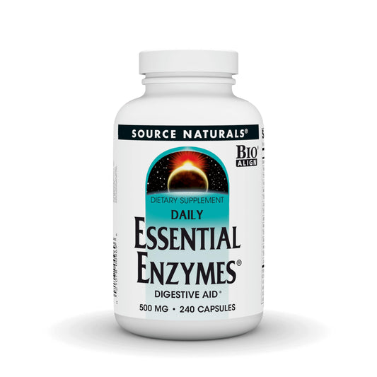 Bottle of Source Naturals Essential Enzymes 500mg