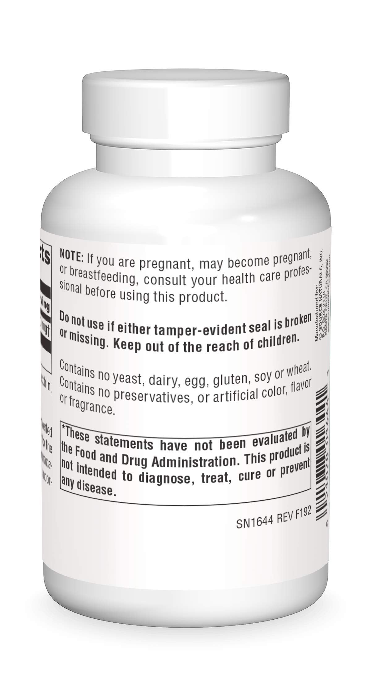 Label close-up showing 500 mg L-Glutamine