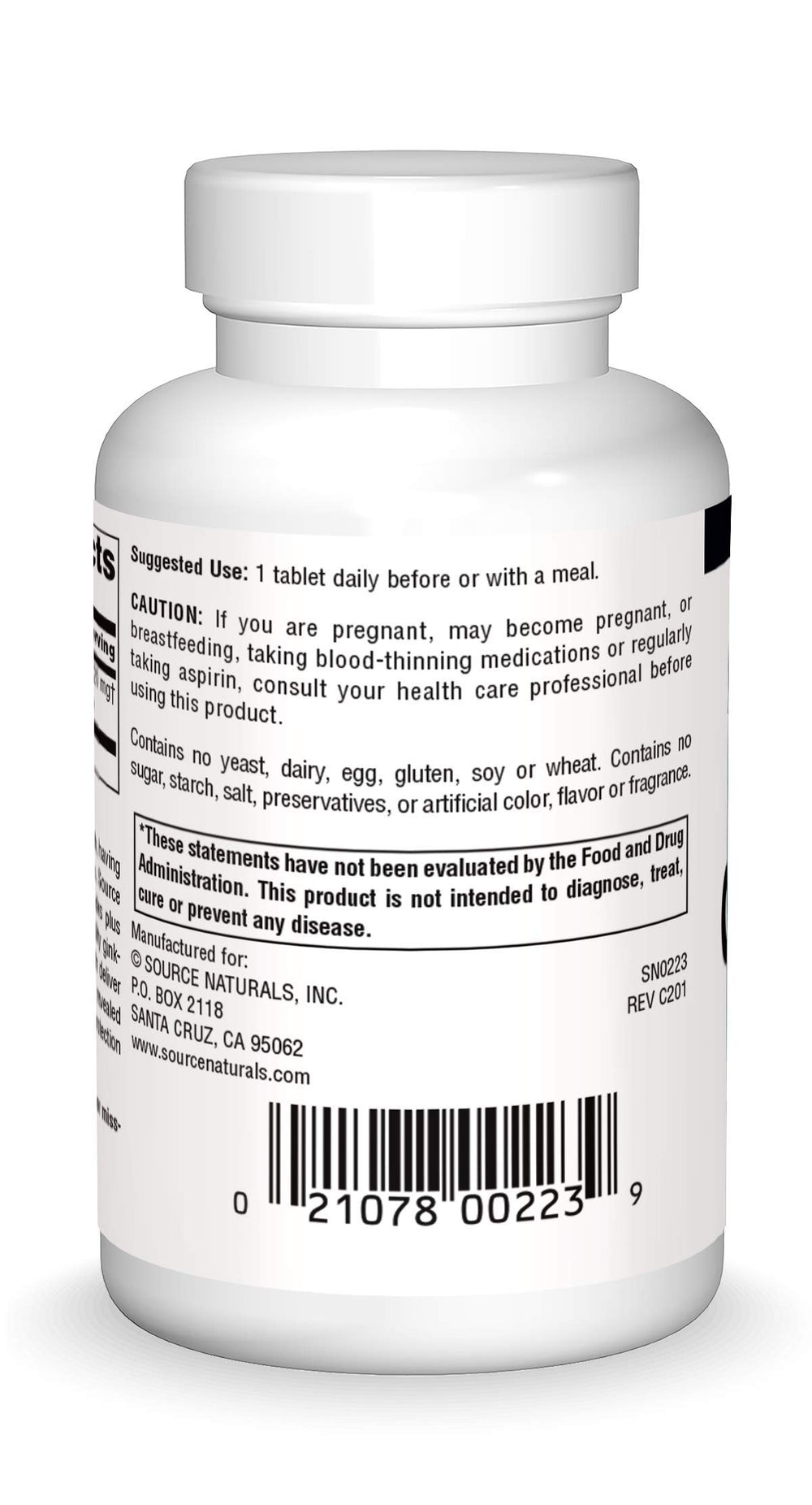Close-up of Ginkgo-24 tablets