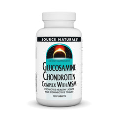 Bottle of Source Naturals Glucosamine Chondroitin Complex with MSM 120 tablets
