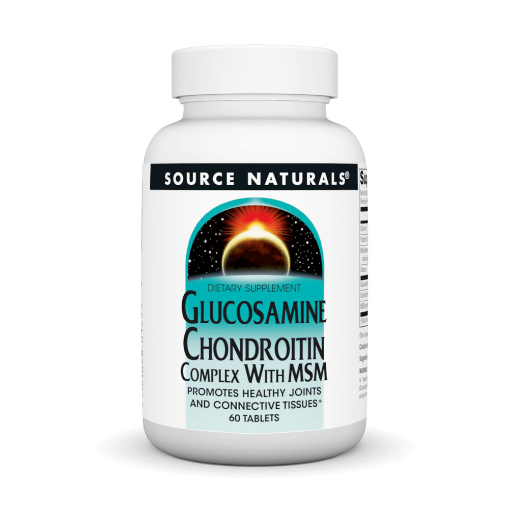 Source Naturals Glucosamine Chondroitin Complex with MSM 60 tablets bottle