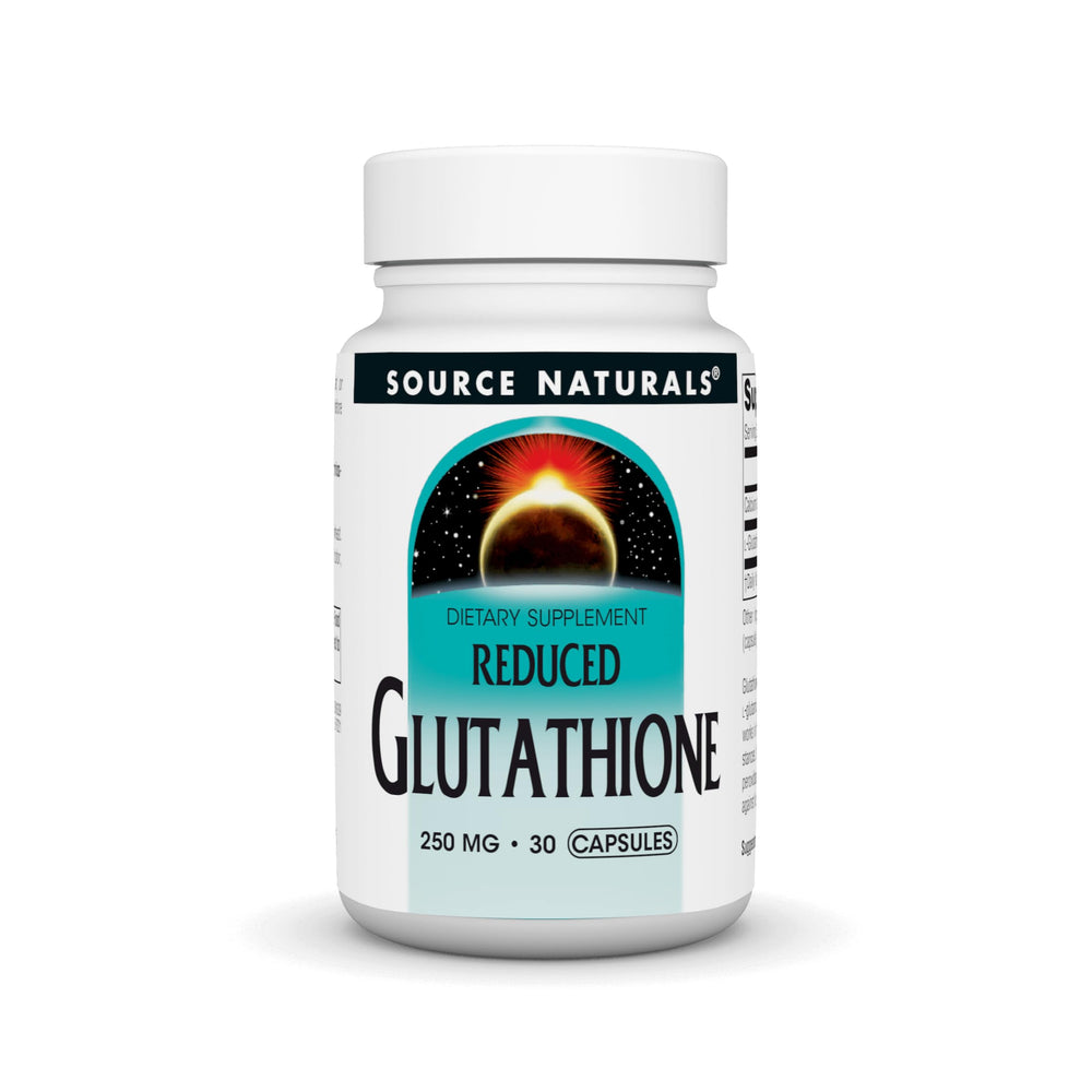 Bottle of Source Naturals Glutathione 250 mg, 30 capsules