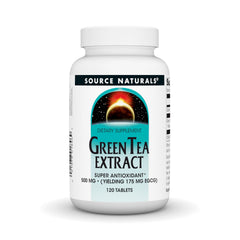 Bottle and packaging of Source Naturals Green Tea Extract - 120 tablets