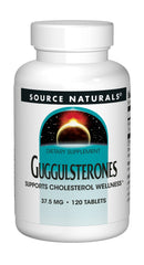 Bottle of Source Naturals Guggulsterones 37.5 mg - 120 tablets