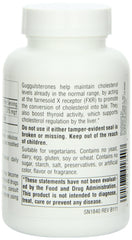 Supplement facts panel for Source Naturals Guggulsterones