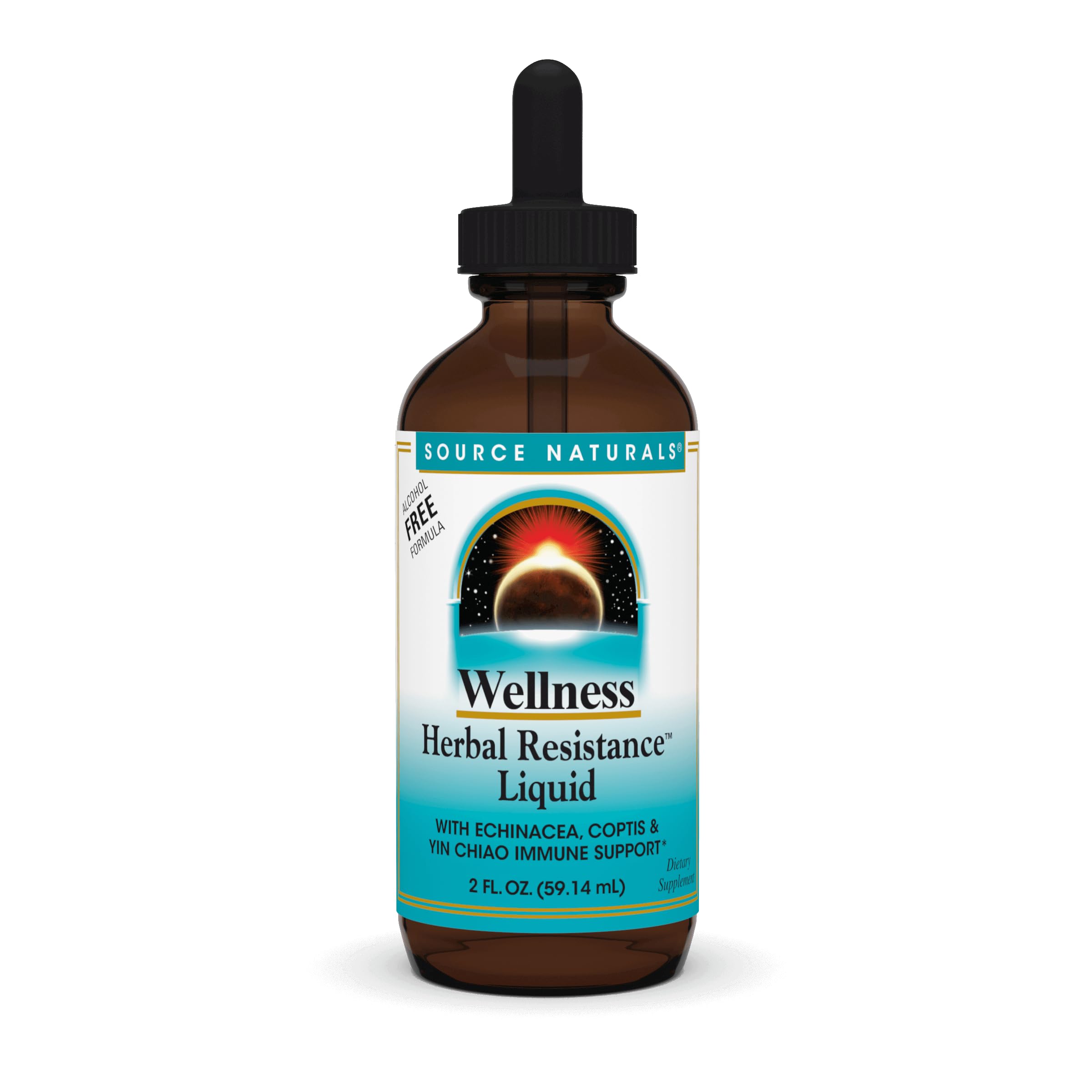 Source Naturals Herbal Resistance Liquid bottle – front view