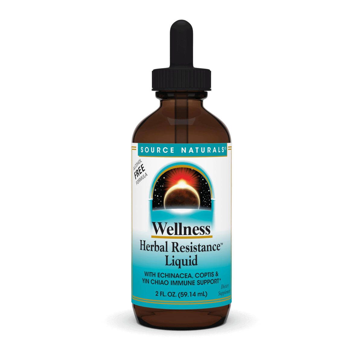 Source Naturals Herbal Resistance Liquid bottle – front view