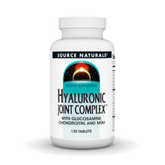 Front view of Source Naturals Hyaluronic Joint Complex bottle