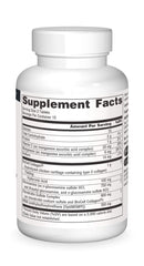 Supplement facts panel for Hyaluronic Joint Complex