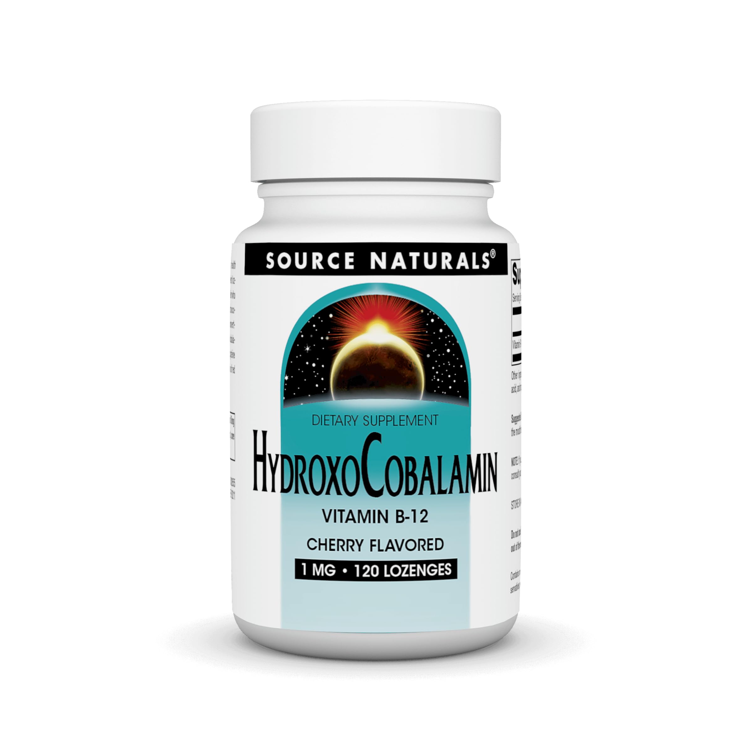 Source Naturals HydroxoCobalamin B-12 lozenge bottle