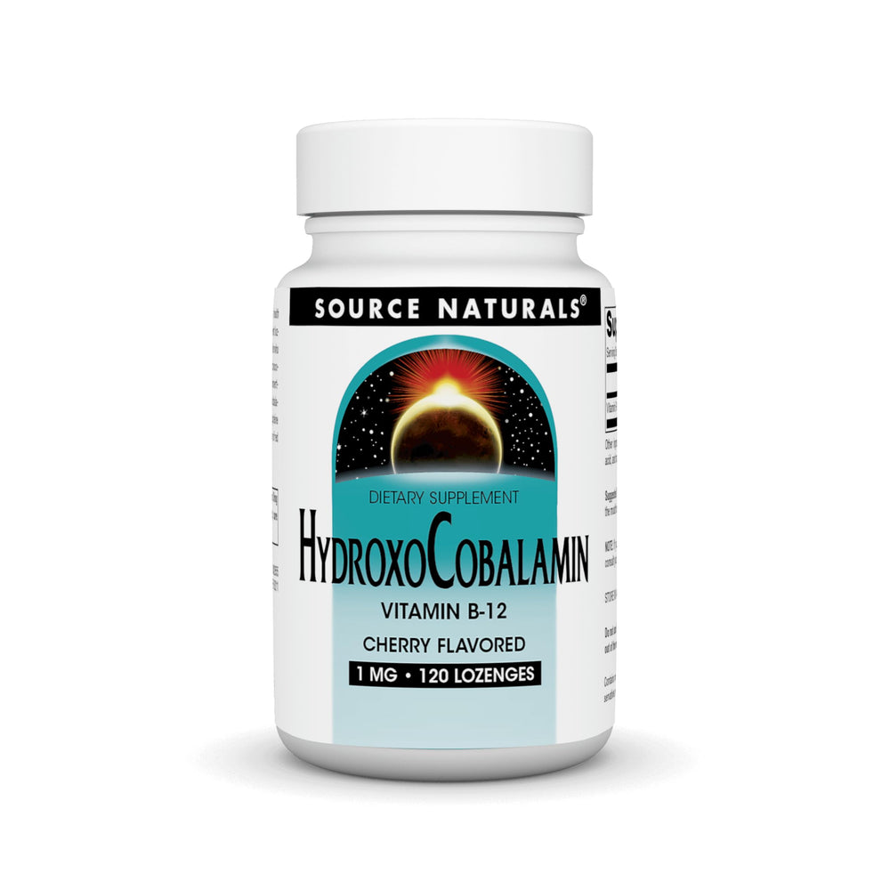 Source Naturals HydroxoCobalamin B-12 lozenge bottle