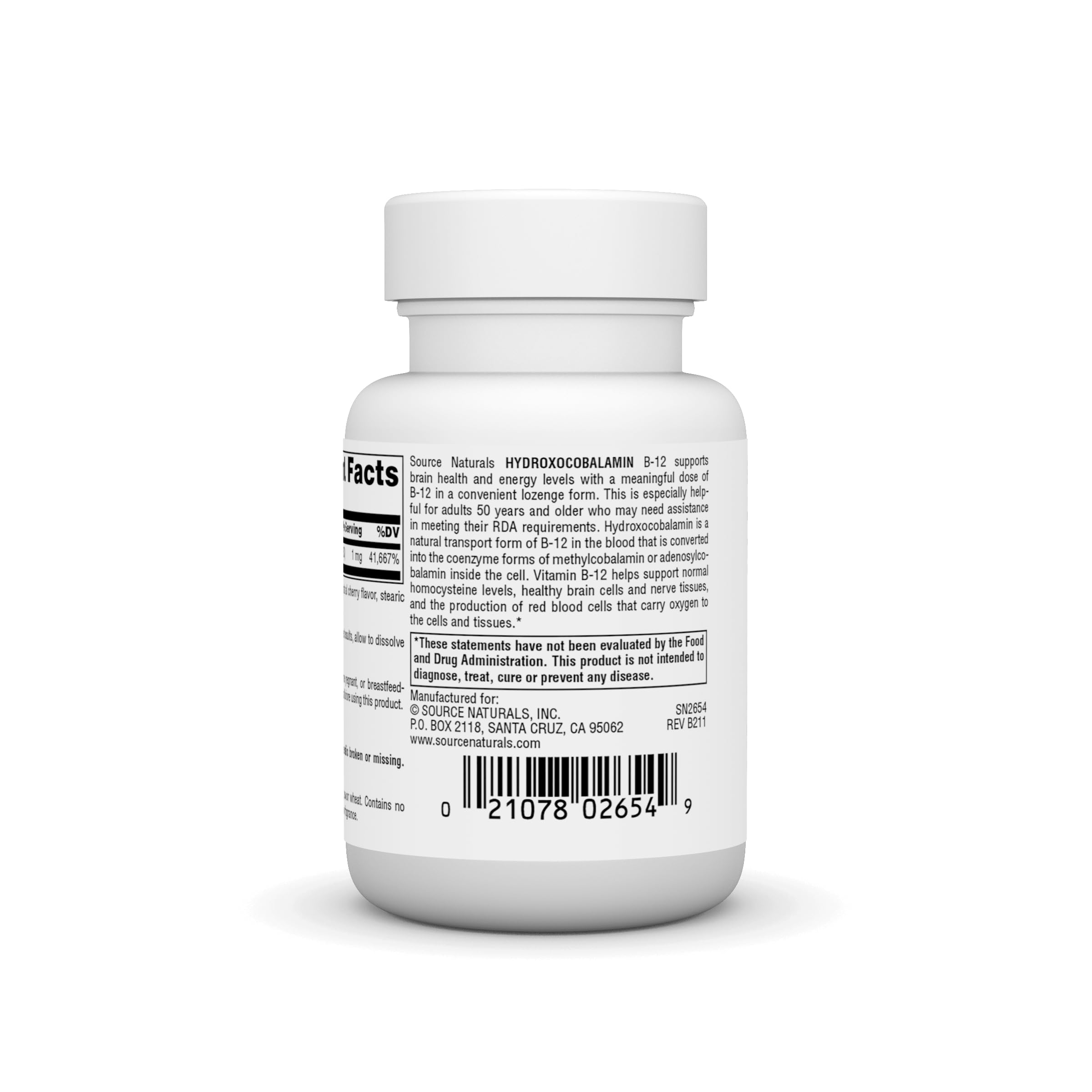 Close-up view of cherry-flavored HydroxoCobalamin B-12 lozenges