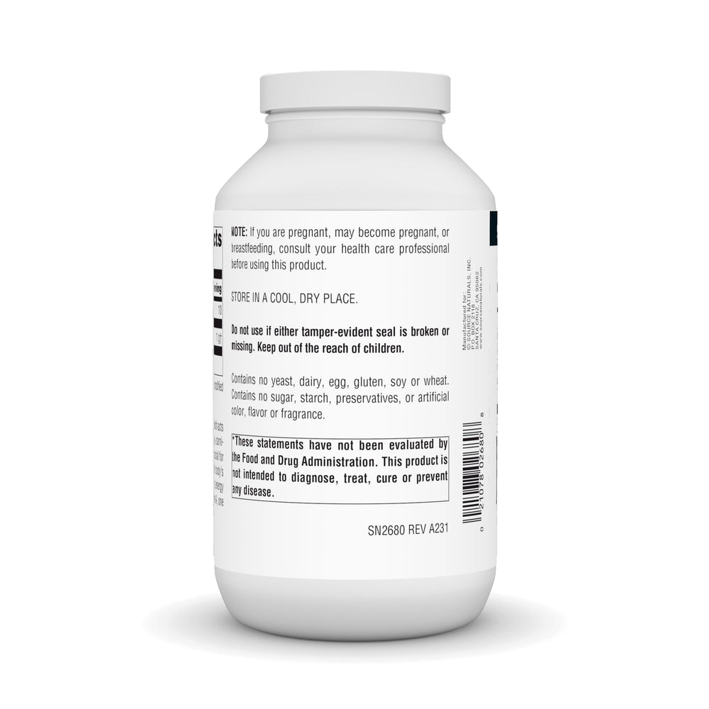 Supplement Facts panel for L-Lysine Free Form 1000 mg
