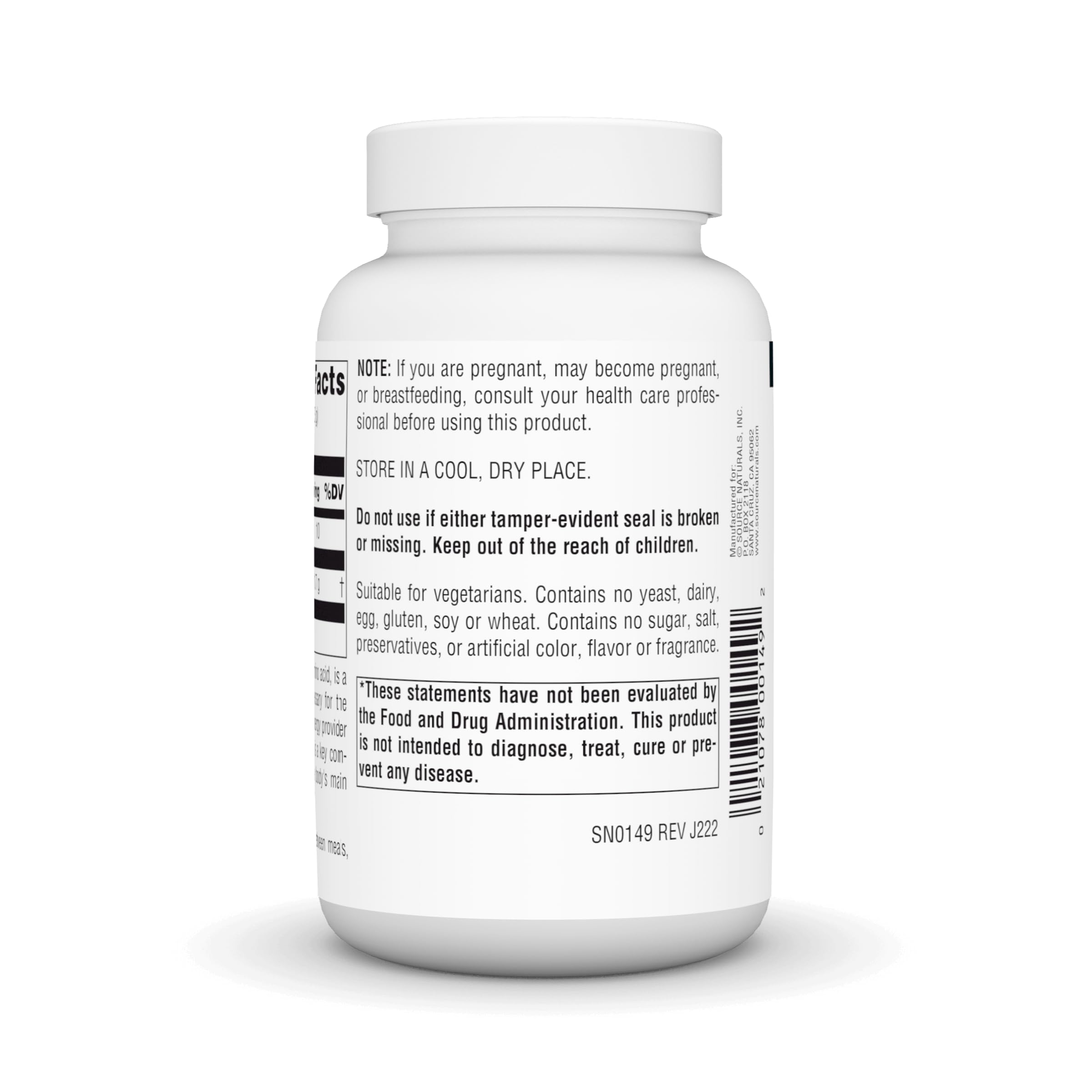 Scoop showing half-teaspoon serving of L-Ornithine powder