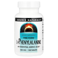 Source Naturals L-Phenylalanine Free Form 100 Tablets product image