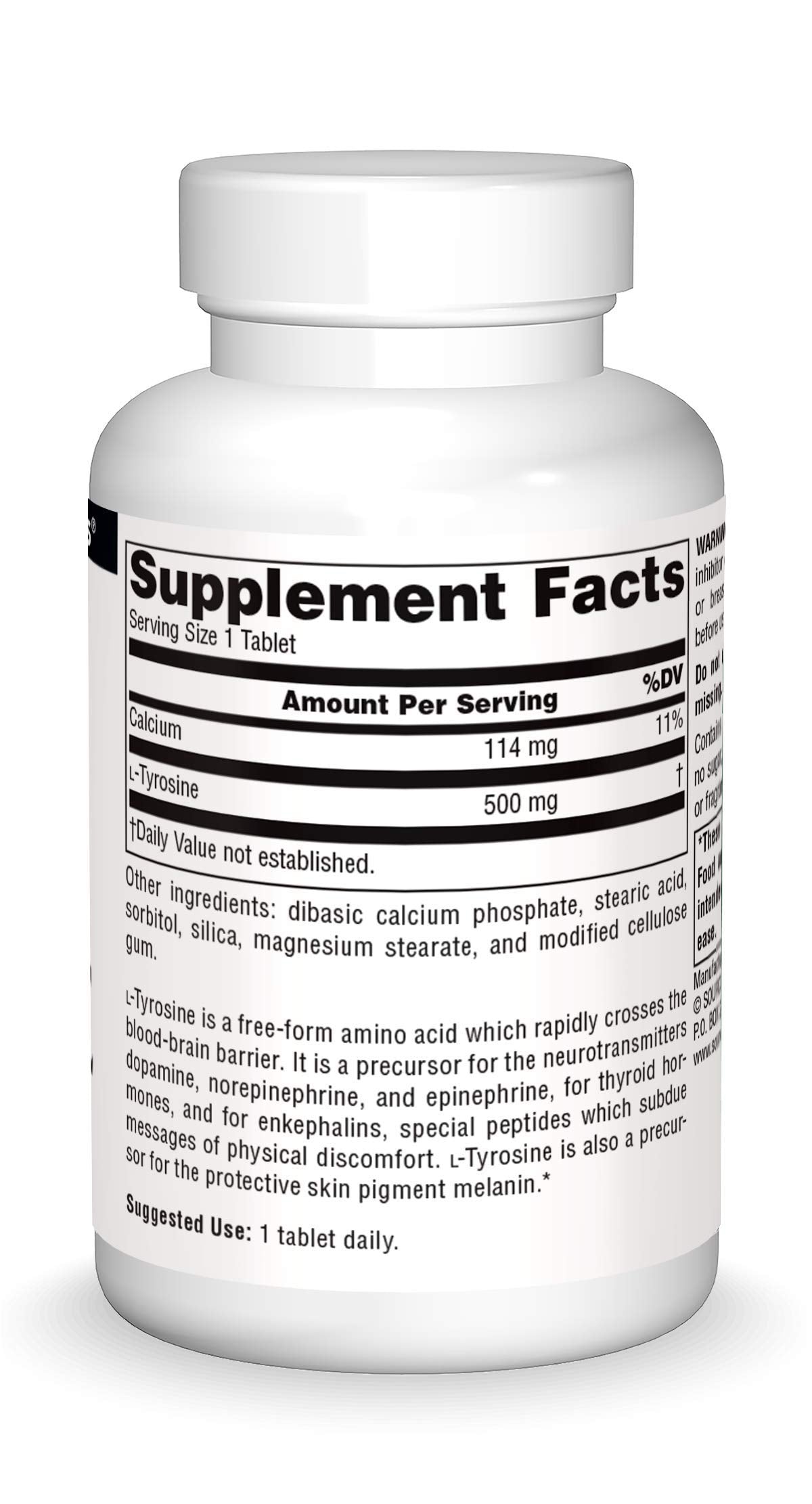 L-Tyrosine ingredients panel