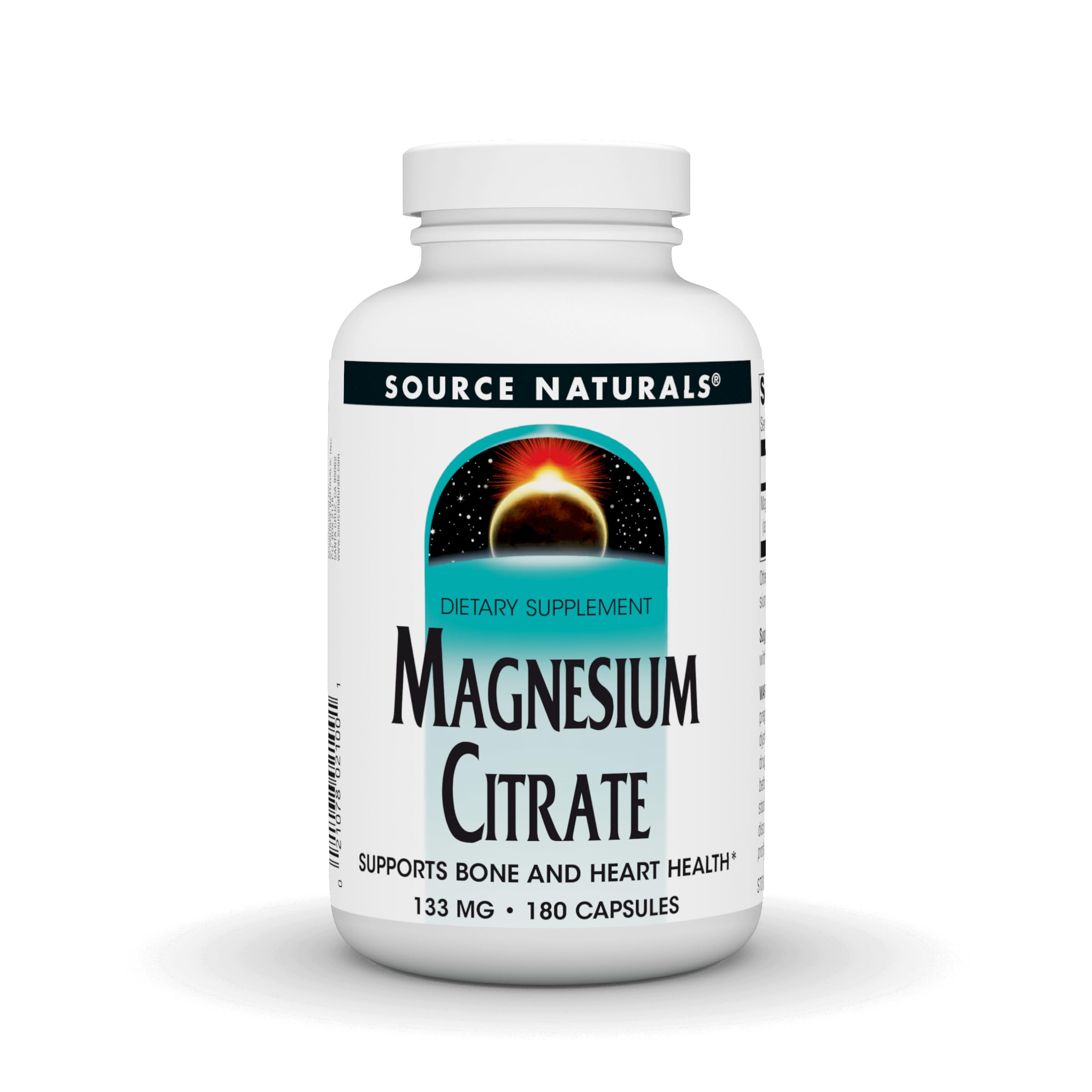 Source Naturals Magnesium Citrate bottle with 180 capsules