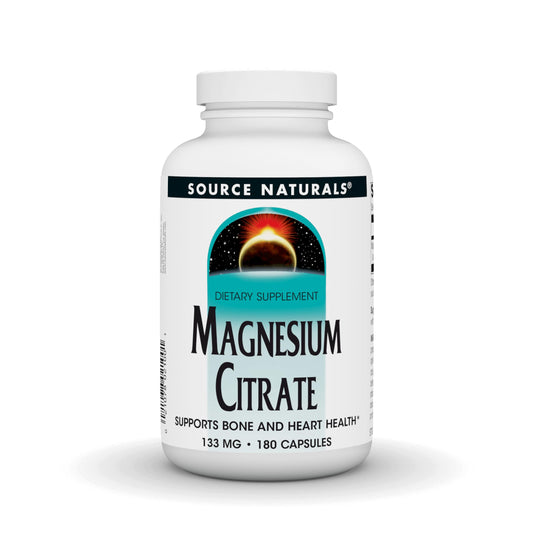 Source Naturals Magnesium Citrate bottle with 180 capsules