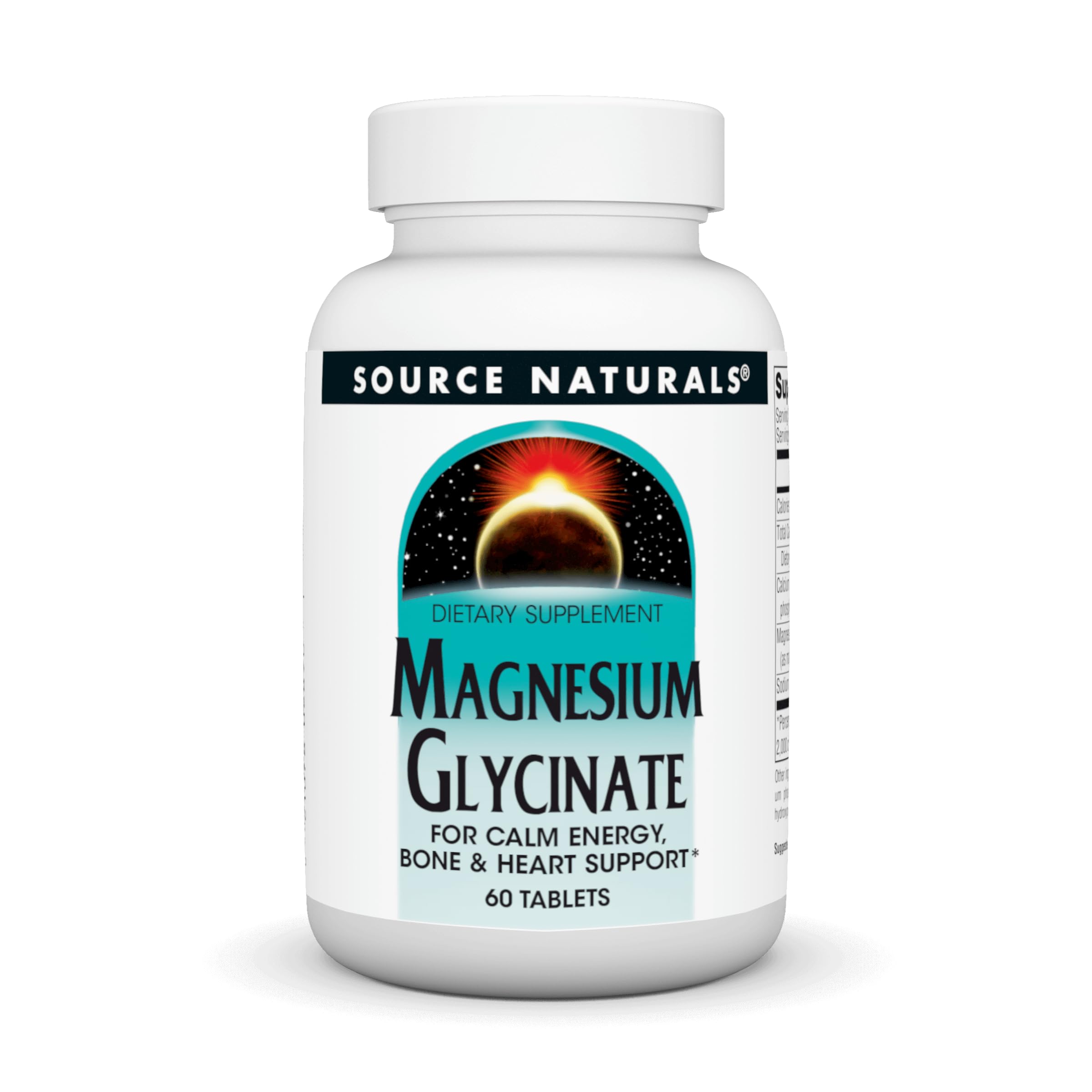 Bottle of Source Naturals Magnesium Glycinate – front view
