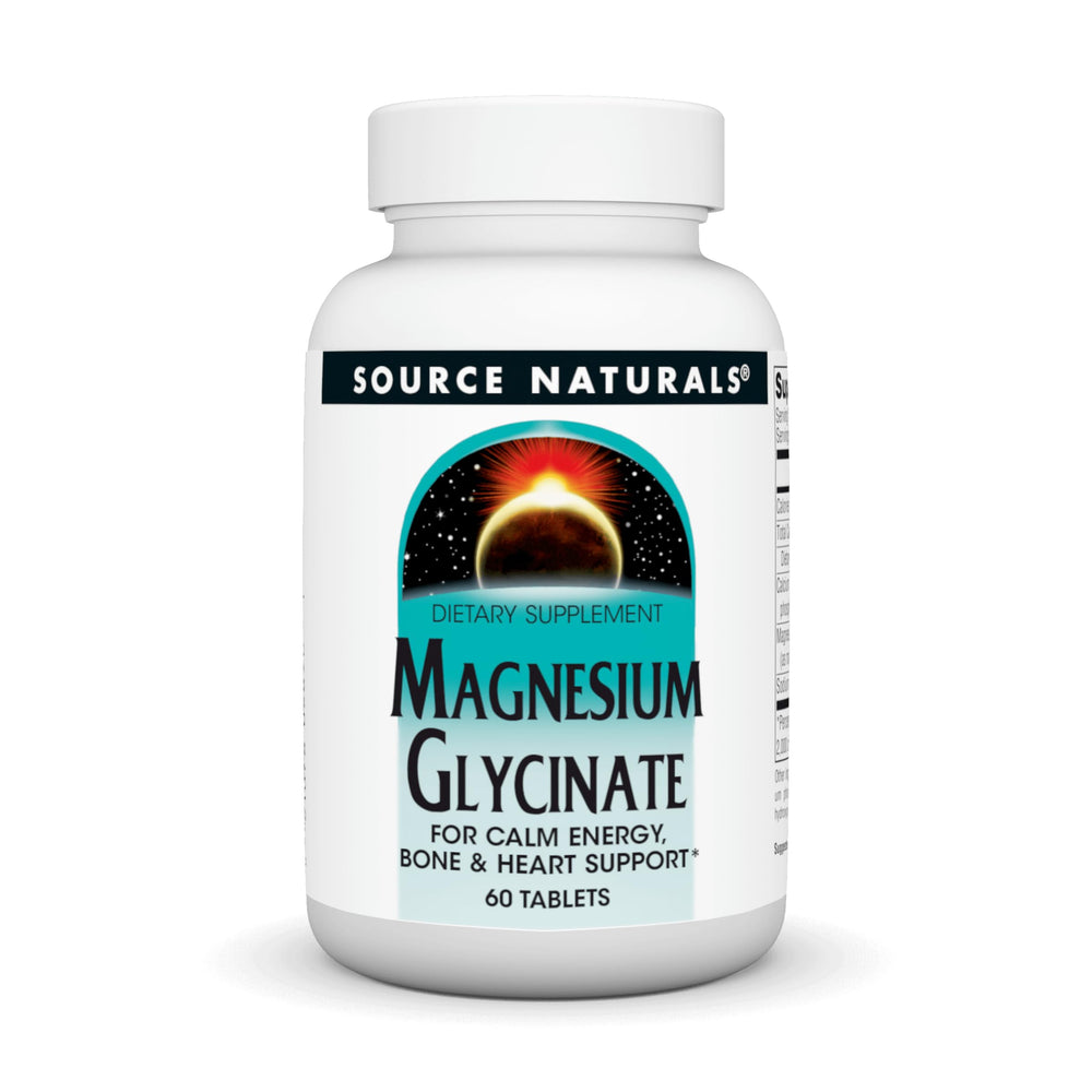 Bottle of Source Naturals Magnesium Glycinate – front view