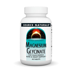 Bottle of Source Naturals Magnesium Glycinate – front view