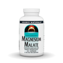 Source Naturals Magnesium Malate bottle and capsules