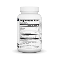 Magnesium malate capsules in a white bottle