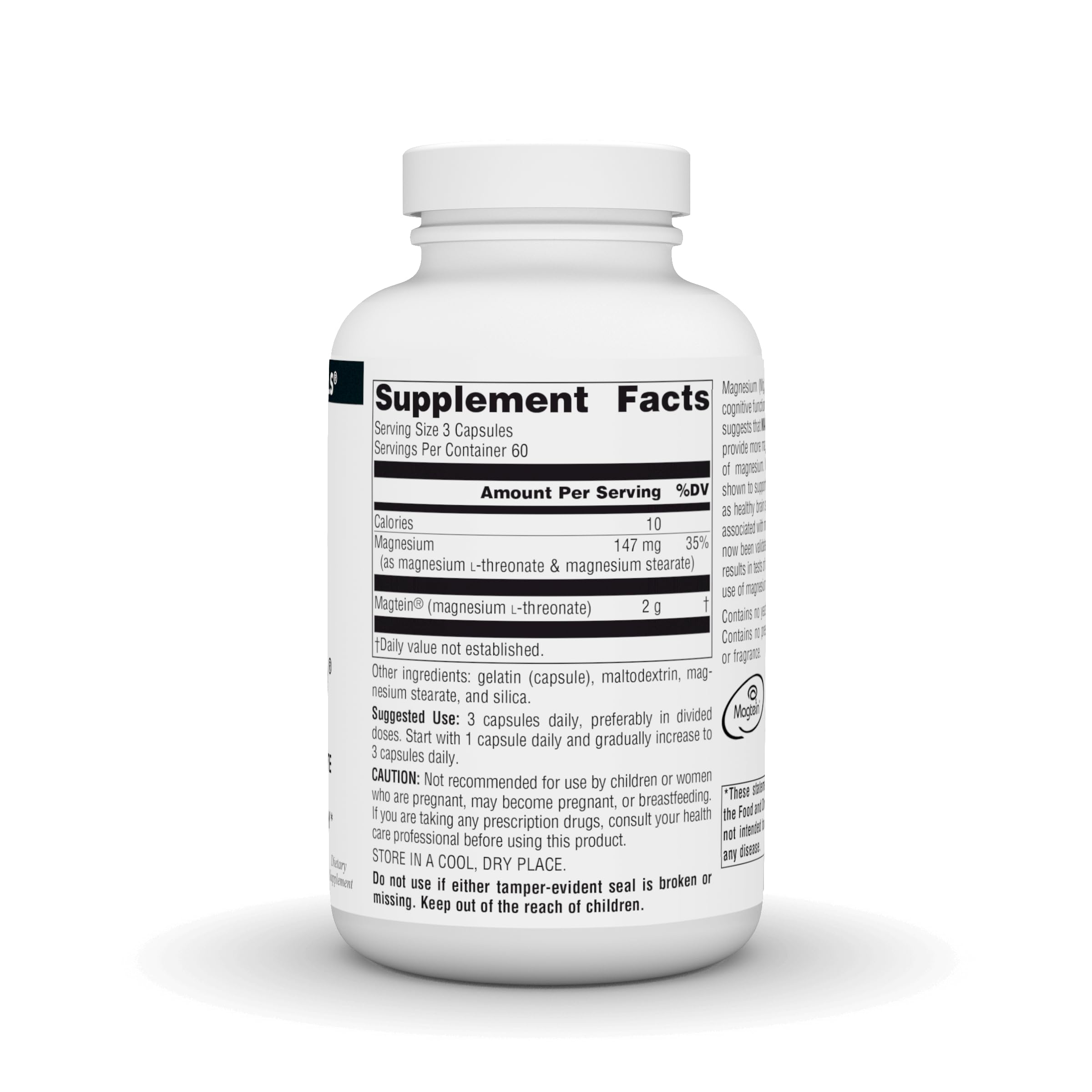 Close-up of Magtein capsules
