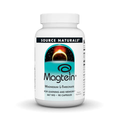 Front view of Source Naturals Magtein Magnesium L-Threonate 667mg 90 capsules