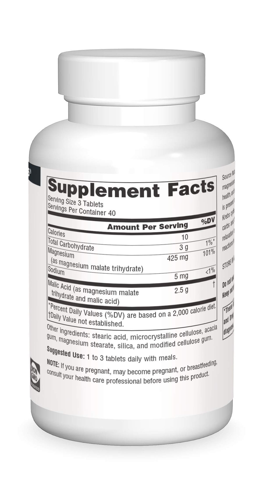Suggested use illustration: 1 to 3 tablets daily with meals