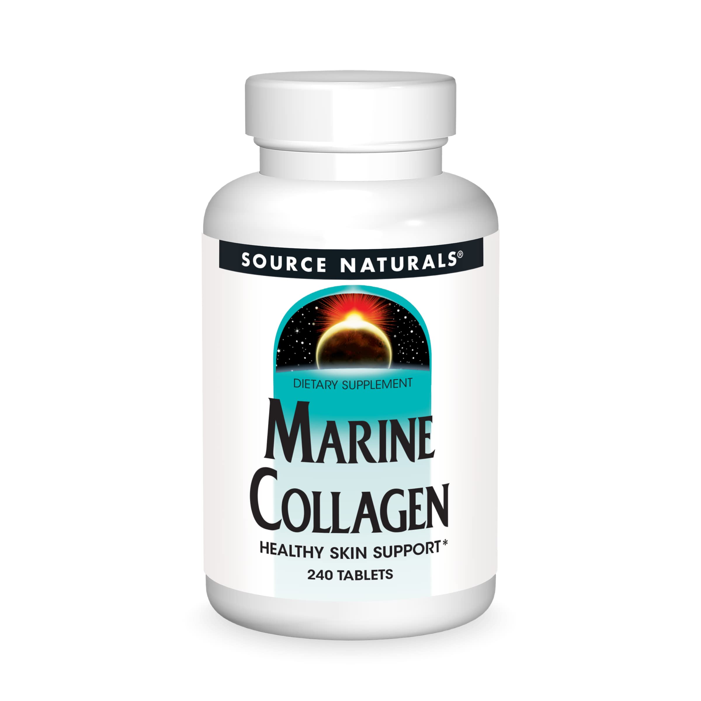Front packaging of Source Naturals Marine Collagen - 240 tablets