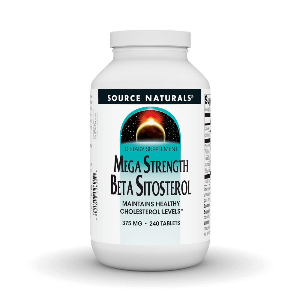 Source Naturals Mega Strength Beta Sitosterol bottle with 240 tablets