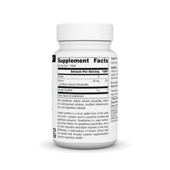 Close-up of NAC 1000 mg bottle label