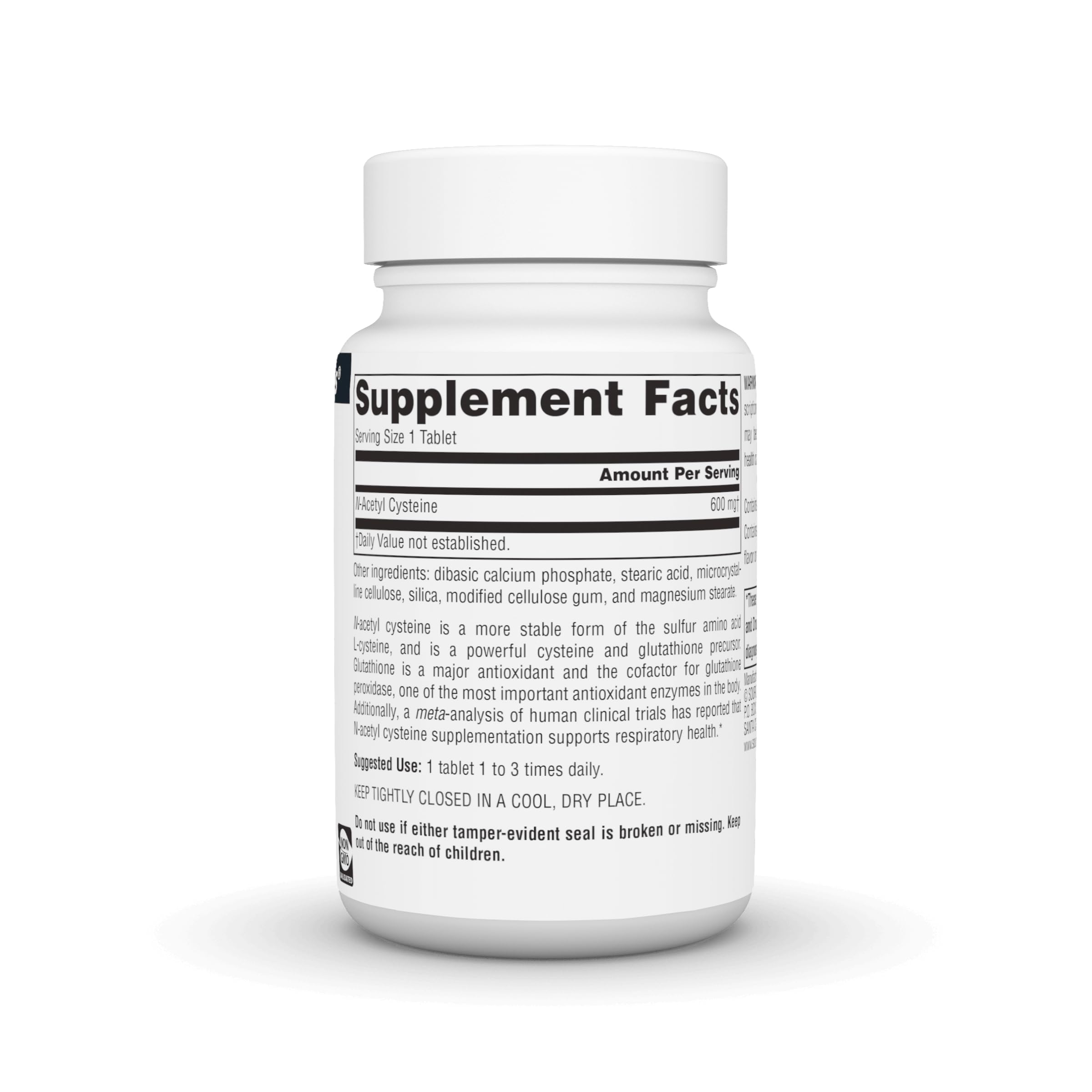 Close-up of NAC 600 mg tablets