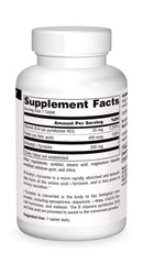 Supplement facts panel for N-Acetyl L-Tyrosine