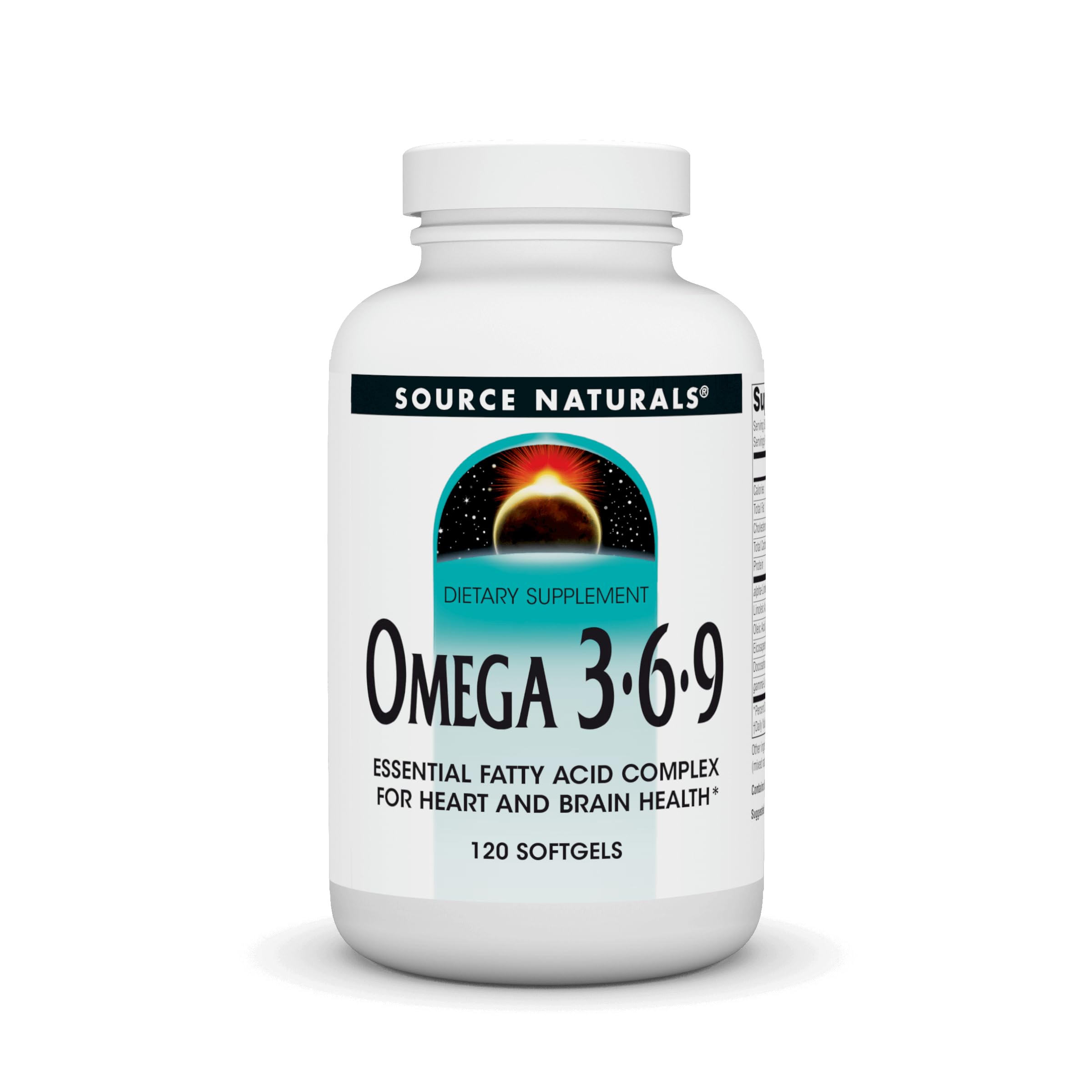 Bottle of Source Naturals Omega 3-6-9 Essential Fatty Acid Complex