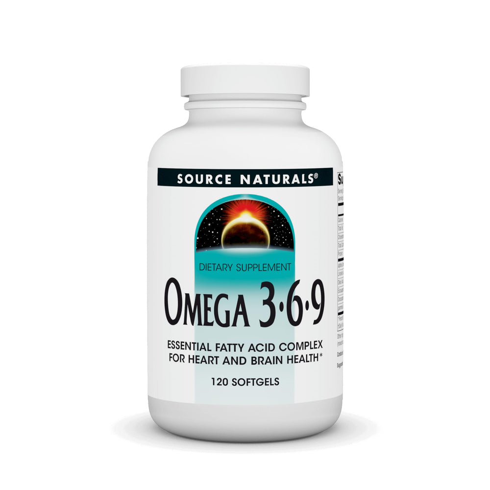 Bottle of Source Naturals Omega 3-6-9 Essential Fatty Acid Complex