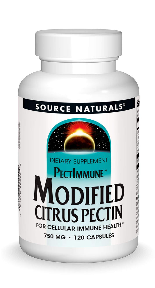 Source Naturals PectImmune bottle containing 120 capsules, 750 mg each