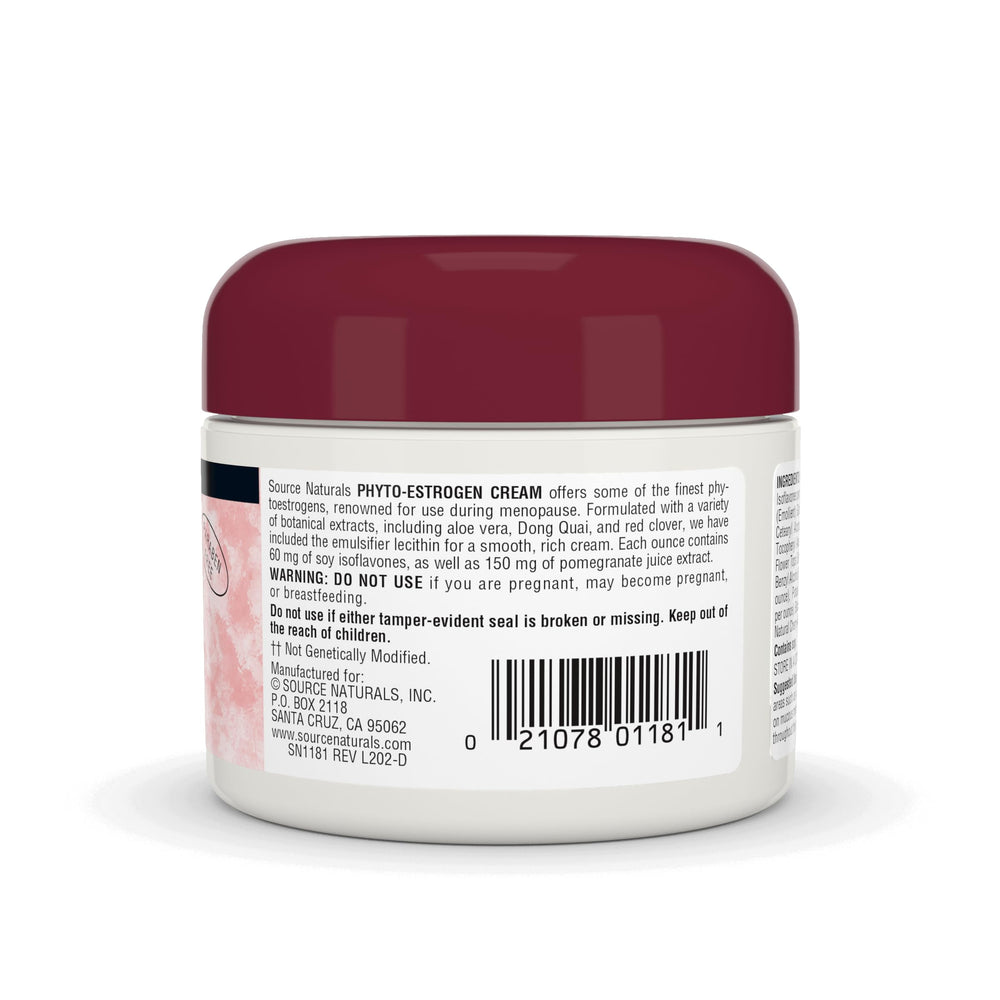 Ingredients and texture of Phyto-Estrogen Cream