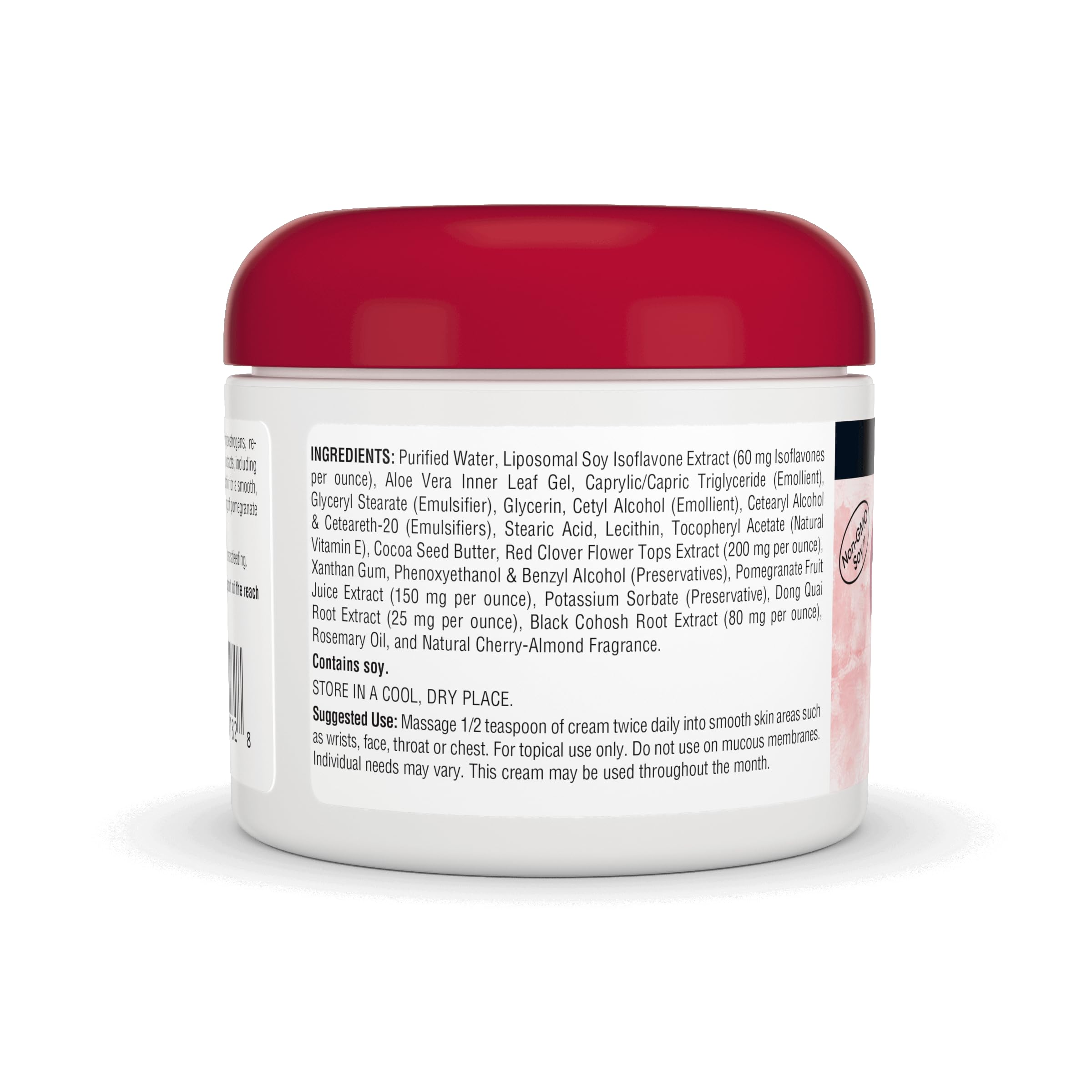 Source Naturals Phyto-Estrogen Cream jar showing botanical blend for topical skin support.
