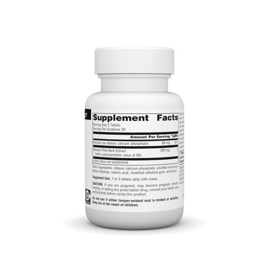 Front view of Source Naturals Pine Bark Extract 150 mg bottle