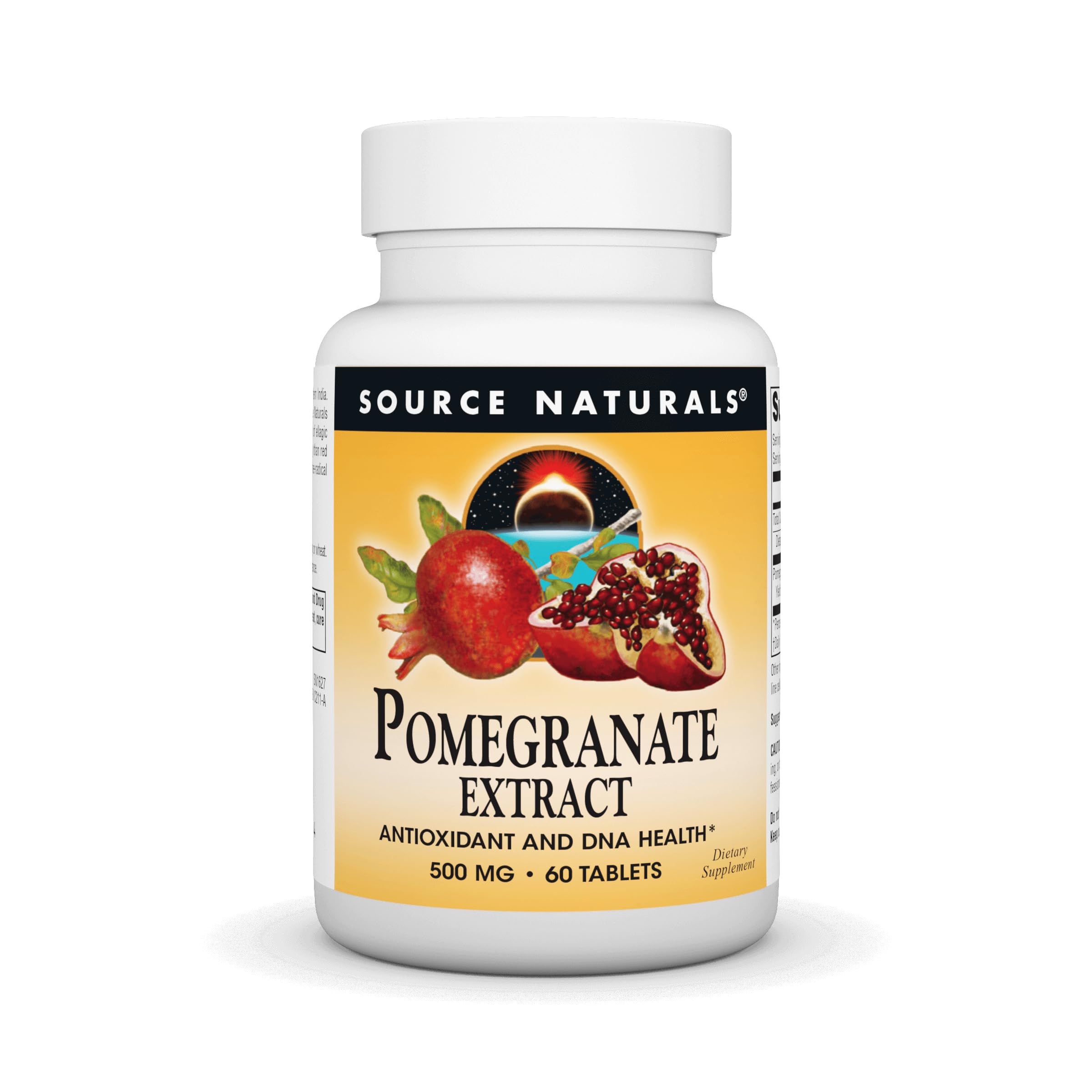 Source Naturals Pomegranate Extract bottle label