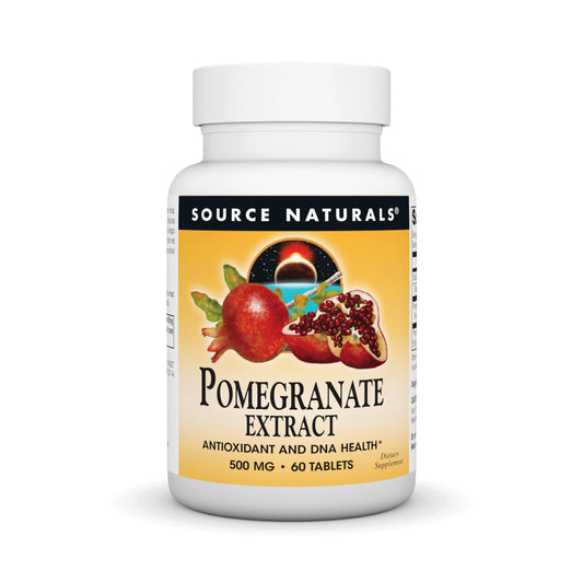 Source Naturals Pomegranate Extract bottle label