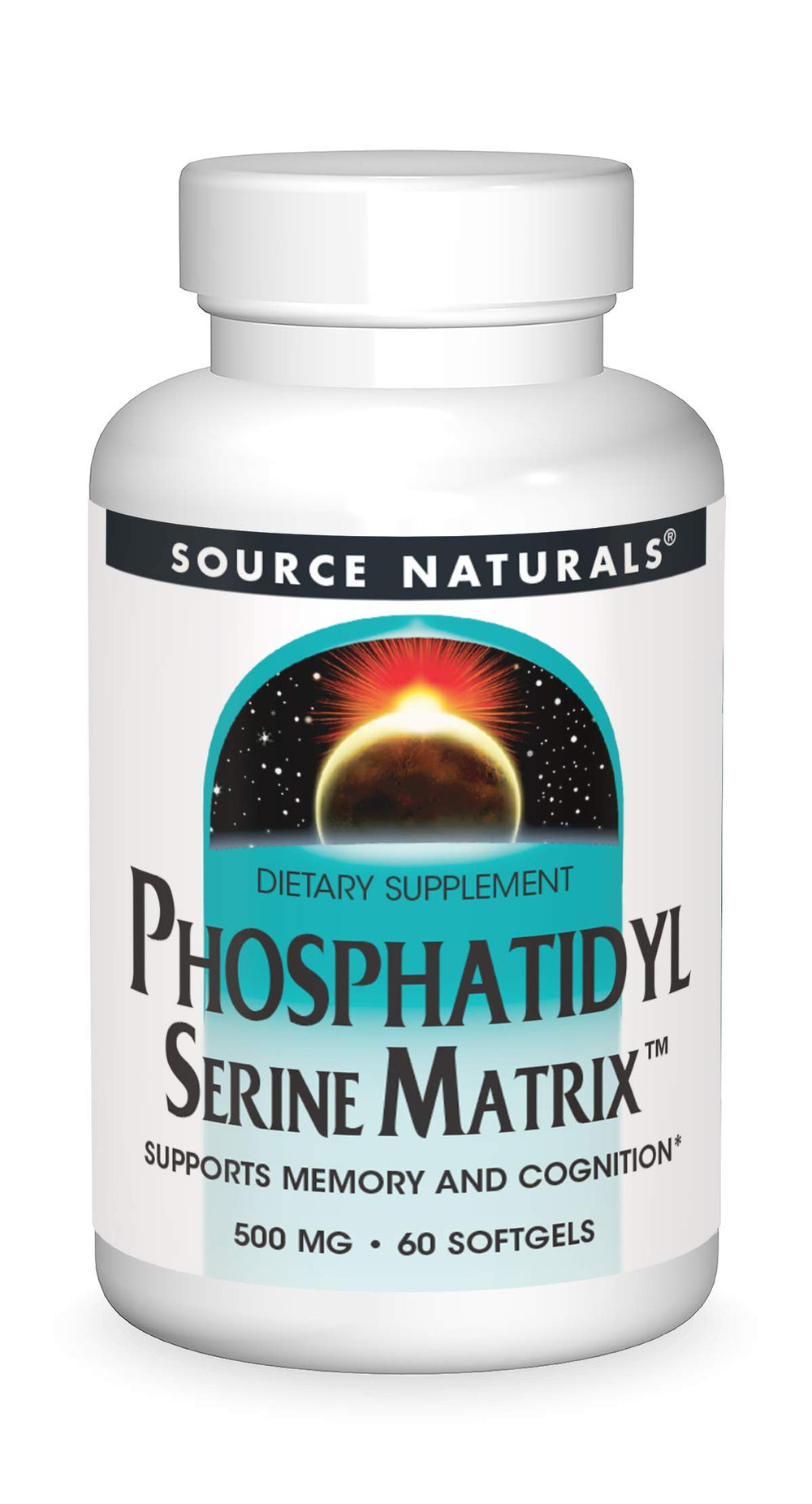 Source Naturals Phosphatidyl Serine Matrix 500 mg bottle front