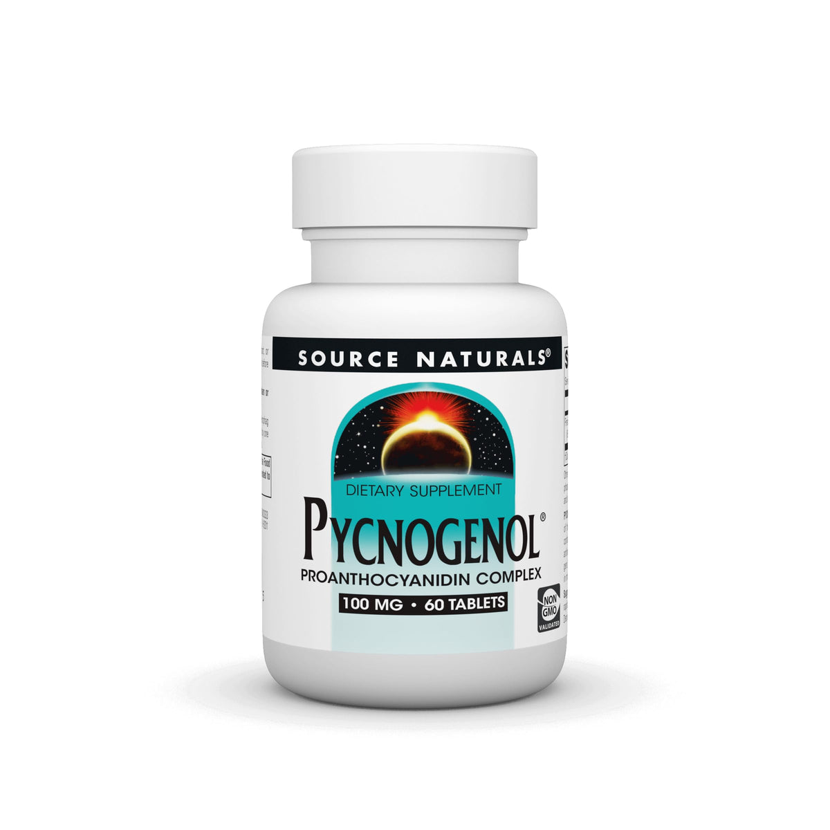 Bottle of Source Naturals Pycnogenol 100 mg – 60 tablets