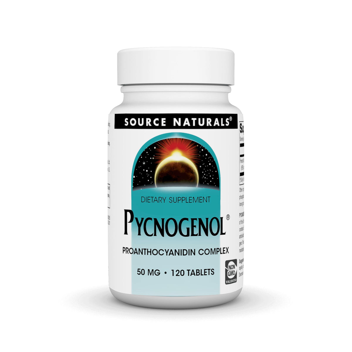Source Naturals Pycnogenol 50 mg bottle with 120 tablets