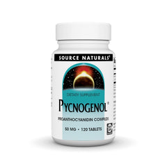Source Naturals Pycnogenol 50 mg bottle with 120 tablets