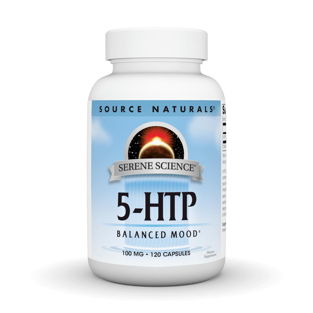 Source Naturals Serene Science 5-HTP bottle with 120 capsules