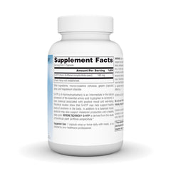Close-up of Serene Science 5-HTP label
