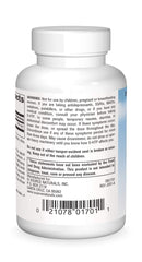 Close-up of 5-HTP 50 mg capsule label